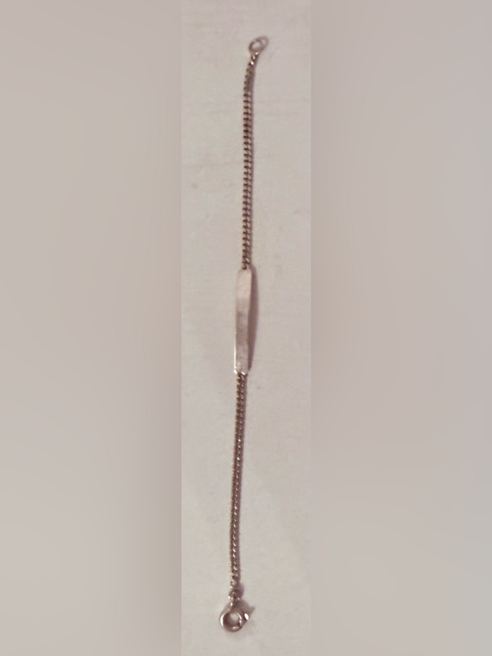 Portuguese Silver ID Chain Bracelet